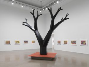 Charles Campbell. Tree: Finding Accompong, 2021. Mixed media sculpture with audio. Photo by Ian Lefebvre, Vancouver Art Gallery.