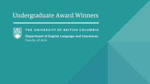 2023/2024 UBC EL&L Undergraduate Award Winners