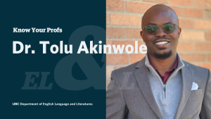 Know Your Profs with Dr. Tolu Akinwole