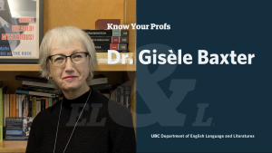 Know Your Profs with Dr. Gisèle Baxter